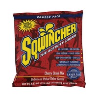 Sqwincher Corporation 016001-CH Sqwincher 9.53 Ounce Instant Powder Pack Cherry Electrolyte Drink - Yields 1 Gallon (20 Packets